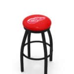Detroit Red Wings 36-Inch Swivel Backless Extra Tall Bar Stool w/ Black Wrinkle Finish, Single-Ring Base, 2-Inch Black Wrinkle Ring, 2.5-Inch Cushion Seat 3 Detroit Red Wings 36-Inch Swivel Backless Extra Tall Bar Stool w/ Black Wrinkle Finish, Single-Ring Base, 2-Inch Black Wrinkle Ring, 2.5-Inch Cushion Seat