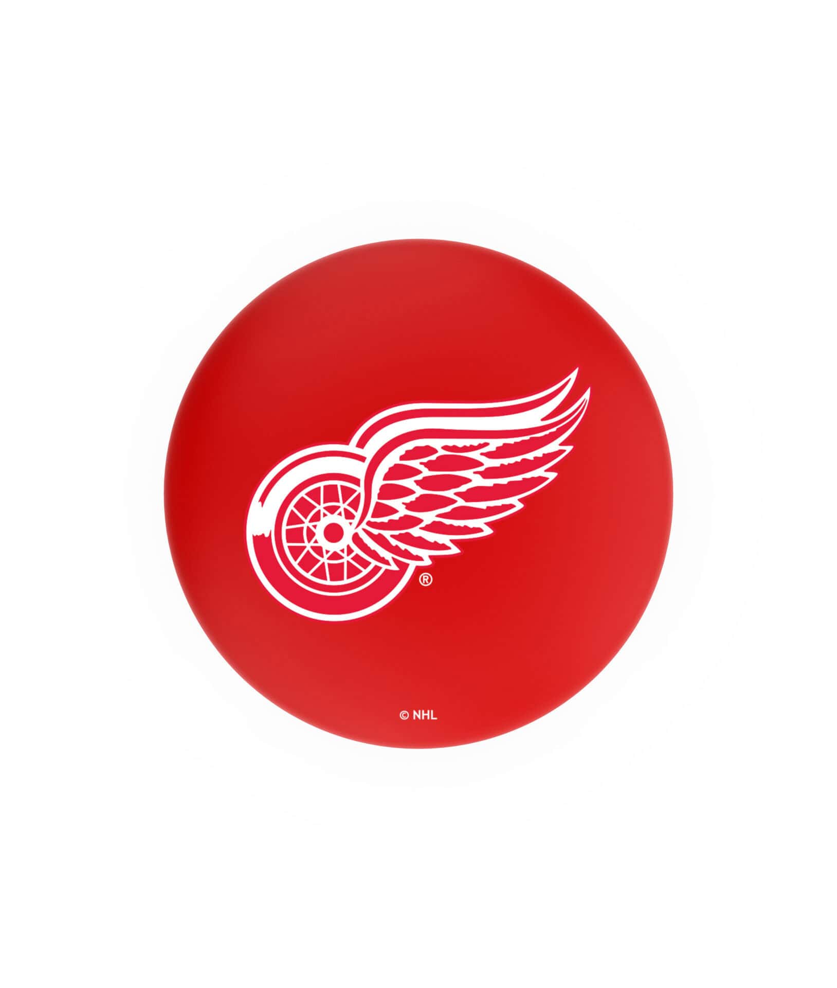 Detroit Red Wings 36-Inch Swivel Backless Extra Tall Bar Stool w/ Black Wrinkle Finish, Single-Ring Base, 2-Inch Black Wrinkle Ring, 2.5-Inch Cushion Seat 2 Detroit Red Wings 36-Inch Swivel Backless Extra Tall Bar Stool w/ Black Wrinkle Finish, Single-Ring Base, 2-Inch Black Wrinkle Ring, 2.5-Inch Cushion Seat - Image 2