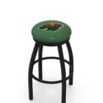 Minnesota Wild 36-Inch Swivel Backless Extra Tall Bar Stool w/ Black Wrinkle Finish, Single-Ring Base, 2-Inch Black Wrinkle Ring, 2.5-Inch Cushion Seat 3 Minnesota Wild 36-Inch Swivel Backless Extra Tall Bar Stool w/ Black Wrinkle Finish, Single-Ring Base, 2-Inch Black Wrinkle Ring, 2.5-Inch Cushion Seat
