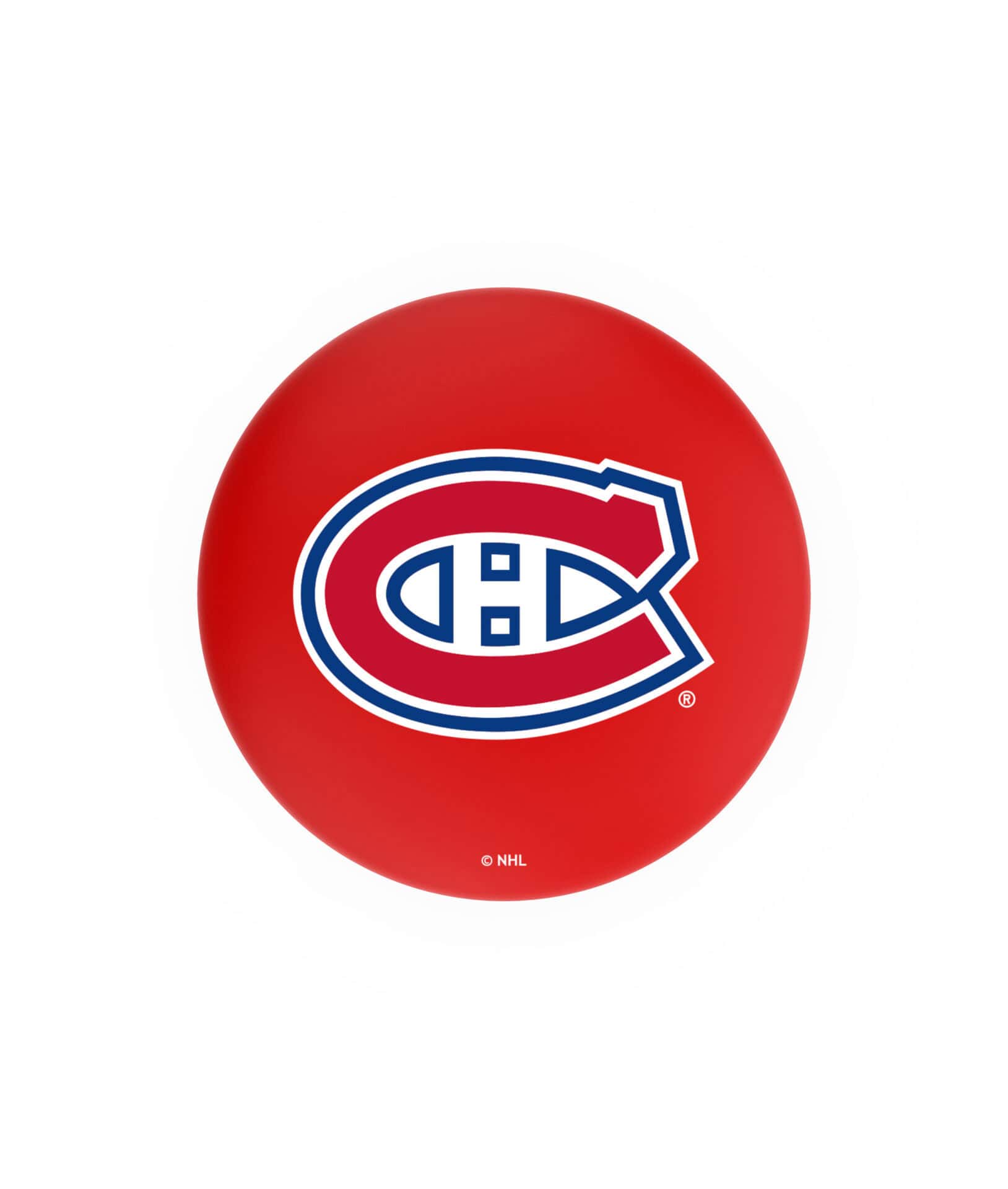 Montreal Canadiens 36-Inch Swivel Backless Extra Tall Bar Stool w/ Black Wrinkle Finish, Single-Ring Base, 2-Inch Black Wrinkle Ring, 2.5-Inch Cushion Seat 2 Montreal Canadiens 36-Inch Swivel Backless Extra Tall Bar Stool w/ Black Wrinkle Finish, Single-Ring Base, 2-Inch Black Wrinkle Ring, 2.5-Inch Cushion Seat - Image 2