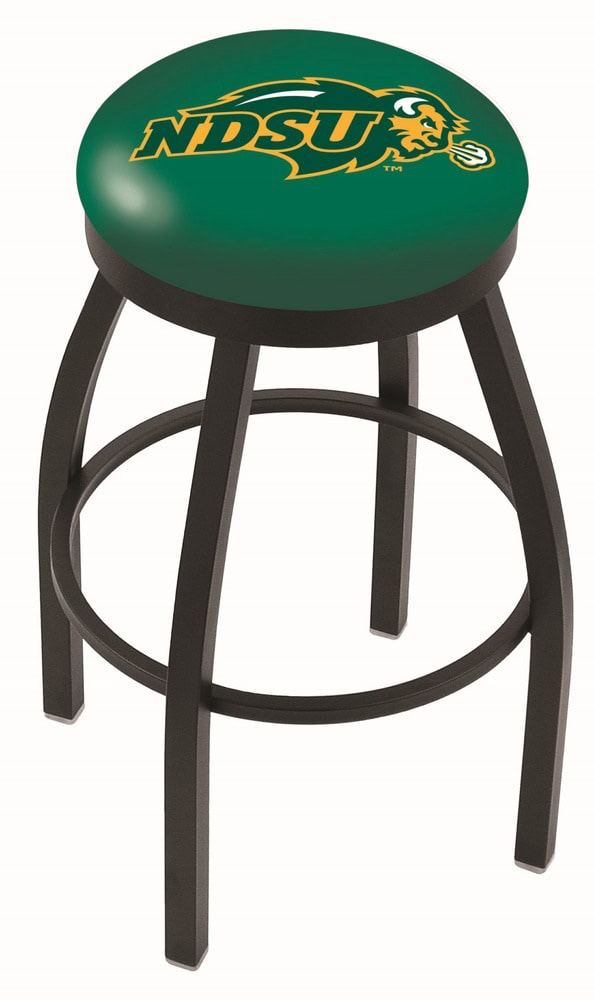 North Dakota State University 36-Inch Swivel Backless Extra Tall Bar Stool w/ Black Wrinkle Finish, Single-Ring Base, 2-Inch Black Wrinkle Ring, 2.5-Inch Cushion Seat (Green) 1 North Dakota State University 36-Inch Swivel Backless Extra Tall Bar Stool w/ Black Wrinkle Finish, Single-Ring Base, 2-Inch Black Wrinkle Ring, 2.5-Inch Cushion Seat (Green)