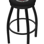 NHRA - Hot Rod 25-Inch Swivel Backless Counter Stool w/ Black Wrinkle Finish, 2-Inch Black Wrinkle Ring, 2.5-Inch Cushion Seat 3 NHRA - Hot Rod 25-Inch Swivel Backless Counter Stool w/ Black Wrinkle Finish, 2-Inch Black Wrinkle Ring, 2.5-Inch Cushion Seat