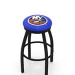 New York Islanders 36-Inch Swivel Backless Extra Tall Bar Stool w/ Black Wrinkle Finish, Single-Ring Base, 2-Inch Black Wrinkle Ring, 2.5-Inch Cushion Seat 3 New York Islanders 36-Inch Swivel Backless Extra Tall Bar Stool w/ Black Wrinkle Finish, Single-Ring Base, 2-Inch Black Wrinkle Ring, 2.5-Inch Cushion Seat