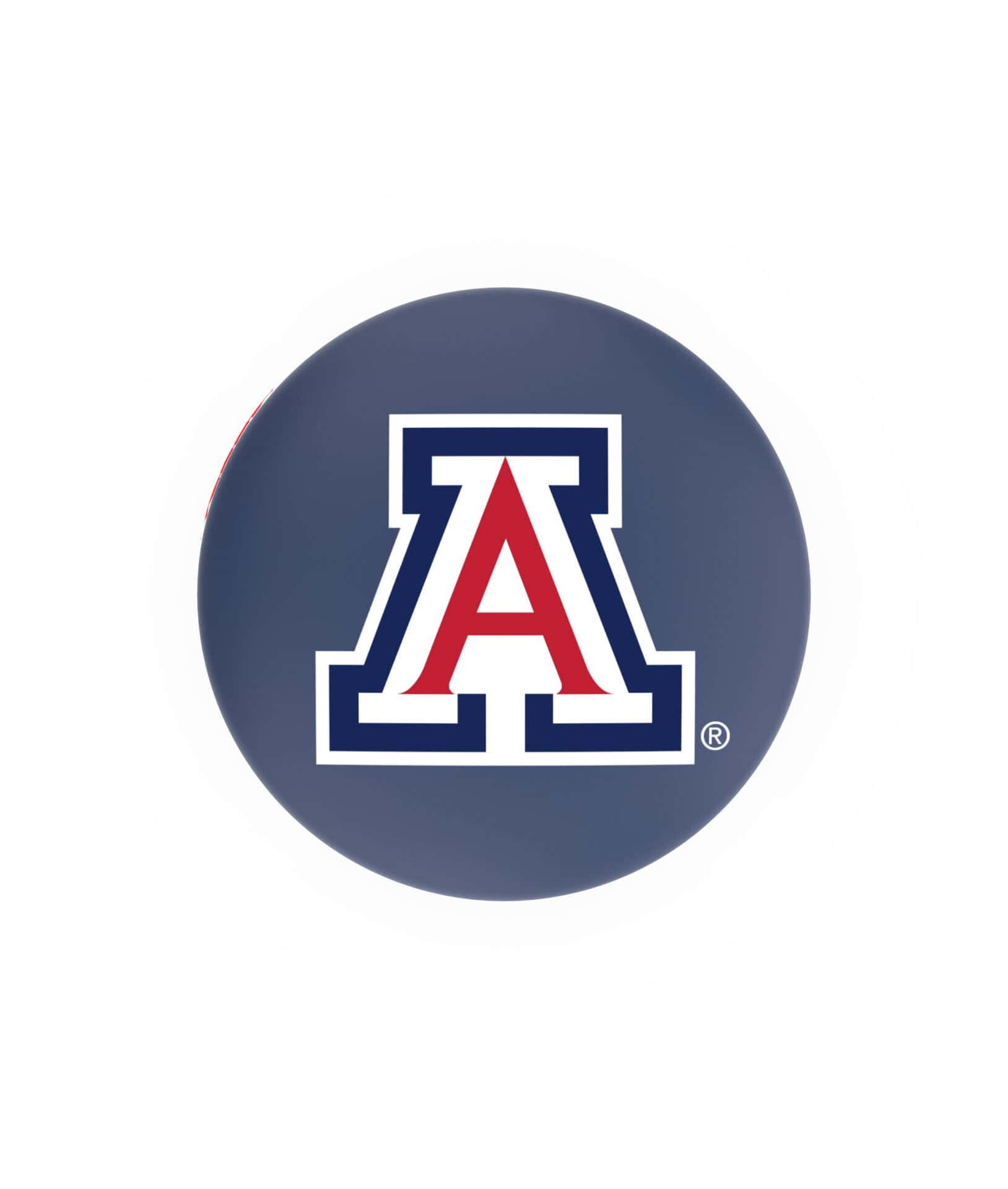 University of Arizona 36-Inch Swivel Backless Extra Tall Bar Stool w/ Black Wrinkle Finish, Single-Ring Base, 2-Inch Chrome Ring, 2.5-Inch Cushion Seat 2 University of Arizona 36-Inch Swivel Backless Extra Tall Bar Stool w/ Black Wrinkle Finish, Single-Ring Base, 2-Inch Chrome Ring, 2.5-Inch Cushion Seat - Image 2