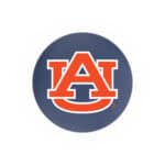 Auburn University 25-Inch Swivel Backless Counter Stool w/ Black Wrinkle Finish, Single-Ring Base, 2-Inch Chrome Ring, 2.5-Inch Cushion Seat 4 Auburn University 25-Inch Swivel Backless Counter Stool w/ Black Wrinkle Finish, Single-Ring Base, 2-Inch Chrome Ring, 2.5-Inch Cushion Seat