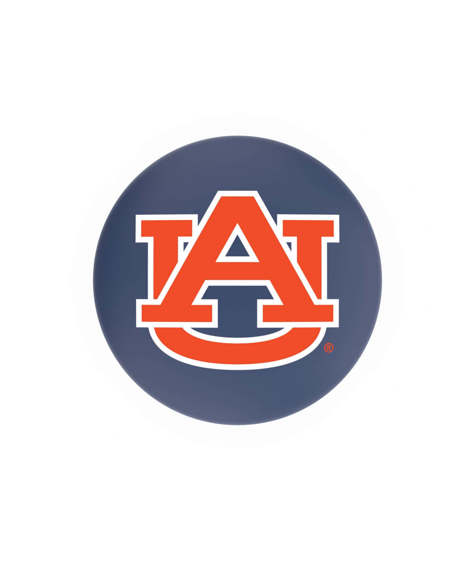 Auburn University 25-Inch Swivel Backless Counter Stool w/ Black Wrinkle Finish, Single-Ring Base, 2-Inch Chrome Ring, 2.5-Inch Cushion Seat 2 Auburn University 25-Inch Swivel Backless Counter Stool w/ Black Wrinkle Finish, Single-Ring Base, 2-Inch Chrome Ring, 2.5-Inch Cushion Seat - Image 2