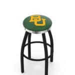 Baylor University 25-Inch Swivel Backless Counter Stool w/ Black Wrinkle Finish, Single-Ring Base, 2-Inch Chrome Ring, 2.5-Inch Cushion Seat 3 Baylor University 25-Inch Swivel Backless Counter Stool w/ Black Wrinkle Finish, Single-Ring Base, 2-Inch Chrome Ring, 2.5-Inch Cushion Seat