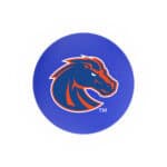 Boise State University 25-Inch Swivel Backless Counter Stool w/ Black Wrinkle Finish, Single-Ring Base, 2-Inch Chrome Ring, 2.5-Inch Cushion Seat 4 Boise State University 25-Inch Swivel Backless Counter Stool w/ Black Wrinkle Finish, Single-Ring Base, 2-Inch Chrome Ring, 2.5-Inch Cushion Seat