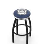 Butler University 25-Inch Swivel Backless Counter Stool w/ Black Wrinkle Finish, Single-Ring Base, 2-Inch Chrome Ring, 2.5-Inch Cushion Seat 3 Butler University 25-Inch Swivel Backless Counter Stool w/ Black Wrinkle Finish, Single-Ring Base, 2-Inch Chrome Ring, 2.5-Inch Cushion Seat