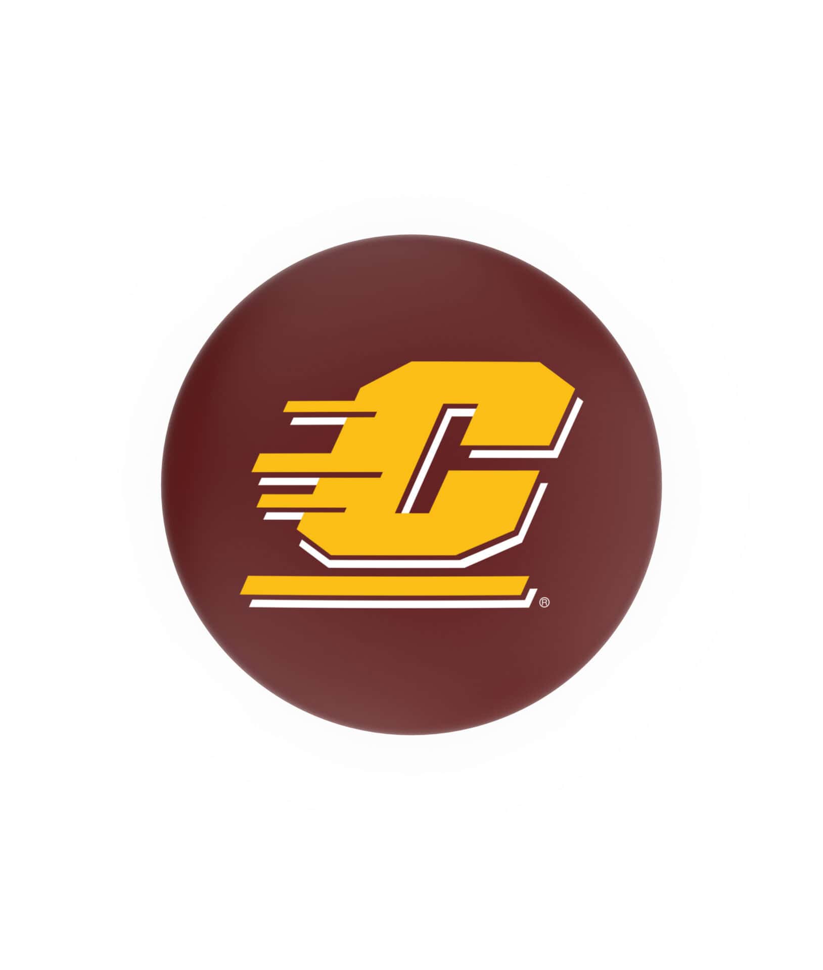 Central Michigan University 30-Inch Swivel Backless Bar Stool w/ Black Wrinkle Finish, Single-Ring Base, 2-Inch Chrome Ring, 2.5-Inch Cushion Seat 2 Central Michigan University 30-Inch Swivel Backless Bar Stool w/ Black Wrinkle Finish, Single-Ring Base, 2-Inch Chrome Ring, 2.5-Inch Cushion Seat - Image 2