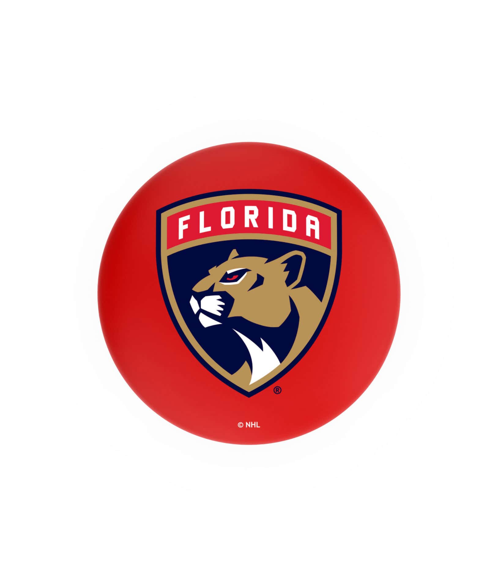 Florida Panthers 36-Inch Swivel Backless Extra Tall Bar Stool w/ Black Wrinkle Finish, Single-Ring Base, 2-Inch Chrome Ring, 2.5-Inch Cushion Seat 2 Florida Panthers 36-Inch Swivel Backless Extra Tall Bar Stool w/ Black Wrinkle Finish, Single-Ring Base, 2-Inch Chrome Ring, 2.5-Inch Cushion Seat - Image 2