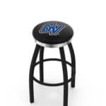 Grand Valley State University 36-Inch Swivel Backless Extra Tall Bar Stool w/ Black Wrinkle Finish, Single-Ring Base, 2-Inch Chrome Ring, 2.5-Inch Cushion Seat 3 Grand Valley State University 36-Inch Swivel Backless Extra Tall Bar Stool w/ Black Wrinkle Finish, Single-Ring Base, 2-Inch Chrome Ring, 2.5-Inch Cushion Seat