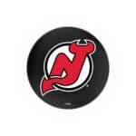 New Jersey Devils 36-Inch Swivel Backless Extra Tall Bar Stool w/ Black Wrinkle Finish, Single-Ring Base, 2-Inch Chrome Ring, 2.5-Inch Cushion Seat 4 New Jersey Devils 36-Inch Swivel Backless Extra Tall Bar Stool w/ Black Wrinkle Finish, Single-Ring Base, 2-Inch Chrome Ring, 2.5-Inch Cushion Seat