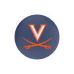 University of Virginia 25-Inch Swivel Backless Counter Stool w/ Black Wrinkle Finish, Single-Ring Base, 2-Inch Chrome Ring, 2.5-Inch Cushion Seat 4 University of Virginia 25-Inch Swivel Backless Counter Stool w/ Black Wrinkle Finish, Single-Ring Base, 2-Inch Chrome Ring, 2.5-Inch Cushion Seat