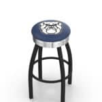 Butler University 25-Inch Swivel Backless Counter Stool w/ Black Wrinkle Finish, Single-Ring Base, 2.75-Inch Chrome Ribbed Ring, 2.5-Inch Cushion Seat 3 Butler University 25-Inch Swivel Backless Counter Stool w/ Black Wrinkle Finish, Single-Ring Base, 2.75-Inch Chrome Ribbed Ring, 2.5-Inch Cushion Seat
