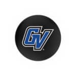 Grand Valley State University 30-Inch Swivel Backless Bar Stool w/ Black Wrinkle Finish, Single-Ring Base, 2.75-Inch Chrome Ribbed Ring, 2.5-Inch Cushion Seat 4 Grand Valley State University 30-Inch Swivel Backless Bar Stool w/ Black Wrinkle Finish, Single-Ring Base, 2.75-Inch Chrome Ribbed Ring, 2.5-Inch Cushion Seat