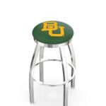 Baylor University 25-Inch Swivel Backless Counter Stool w/ Chrome Finish, Single-Ring Base, 2-Inch Chrome Ring, 2.5-Inch Cushion Seat 3 Baylor University 25-Inch Swivel Backless Counter Stool w/ Chrome Finish, Single-Ring Base, 2-Inch Chrome Ring, 2.5-Inch Cushion Seat