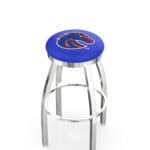 Boise State University 25-Inch Swivel Backless Counter Stool w/ Chrome Finish, Single-Ring Base, 2-Inch Chrome Ring, 2.5-Inch Cushion Seat 3 Boise State University 25-Inch Swivel Backless Counter Stool w/ Chrome Finish, Single-Ring Base, 2-Inch Chrome Ring, 2.5-Inch Cushion Seat