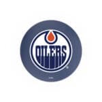 Edmonton Oilers 36-Inch Swivel Backless Extra Tall Bar Stool w/ Chrome Finish, Single-Ring Base, 2-Inch Chrome Ring, 2.5-Inch Cushion Seat 4 Edmonton Oilers 36-Inch Swivel Backless Extra Tall Bar Stool w/ Chrome Finish, Single-Ring Base, 2-Inch Chrome Ring, 2.5-Inch Cushion Seat
