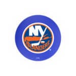 New York Islanders 36-Inch Swivel Backless Extra Tall Bar Stool w/ Chrome Finish, Single-Ring Base, 2-Inch Chrome Ring, 2.5-Inch Cushion Seat 4 New York Islanders 36-Inch Swivel Backless Extra Tall Bar Stool w/ Chrome Finish, Single-Ring Base, 2-Inch Chrome Ring, 2.5-Inch Cushion Seat