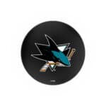 San Jose Sharks 36-Inch Swivel Backless Extra Tall Bar Stool w/ Chrome Finish, Single-Ring Base, 2-Inch Chrome Ring, 2.5-Inch Cushion Seat 4 San Jose Sharks 36-Inch Swivel Backless Extra Tall Bar Stool w/ Chrome Finish, Single-Ring Base, 2-Inch Chrome Ring, 2.5-Inch Cushion Seat