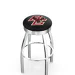 Boston College 25-Inch Swivel Backless Counter Stool w/ Chrome Finish, Single-Ring Base, 2.75-Inch Chrome Ribbed Ring, 2.5-Inch Cushion Seat 3 Boston College 25-Inch Swivel Backless Counter Stool w/ Chrome Finish, Single-Ring Base, 2.75-Inch Chrome Ribbed Ring, 2.5-Inch Cushion Seat