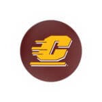 Central Michigan University 30-Inch Swivel Backless Bar Stool w/ Chrome Finish, Single-Ring Base, 2.75-Inch Chrome Ribbed Ring, 2.5-Inch Cushion Seat 4 Central Michigan University 30-Inch Swivel Backless Bar Stool w/ Chrome Finish, Single-Ring Base, 2.75-Inch Chrome Ribbed Ring, 2.5-Inch Cushion Seat