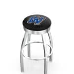 Grand Valley State University 25-Inch Swivel Backless Counter Stool w/ Chrome Finish, Single-Ring Base, 2.75-Inch Chrome Ribbed Ring, 2.5-Inch Cushion Seat 3 Grand Valley State University 25-Inch Swivel Backless Counter Stool w/ Chrome Finish, Single-Ring Base, 2.75-Inch Chrome Ribbed Ring, 2.5-Inch Cushion Seat