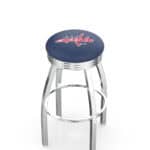 Washington Capitals 25-Inch Swivel Backless Counter Stool w/ Chrome Finish, Single-Ring Base, 2.75-Inch Chrome Ribbed Ring, 2.5-Inch Cushion Seat 3 Washington Capitals 25-Inch Swivel Backless Counter Stool w/ Chrome Finish, Single-Ring Base, 2.75-Inch Chrome Ribbed Ring, 2.5-Inch Cushion Seat
