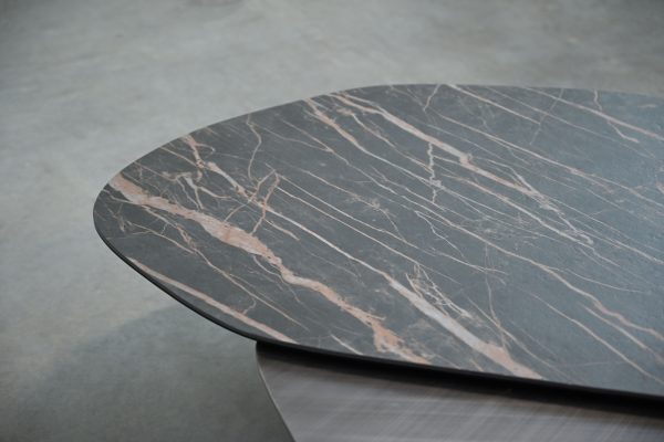 LAYER Ceramic Top Steel Base Coffee Table 3