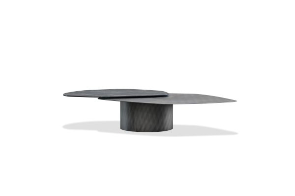 LAYER Ceramic Top Steel Base Coffee Table