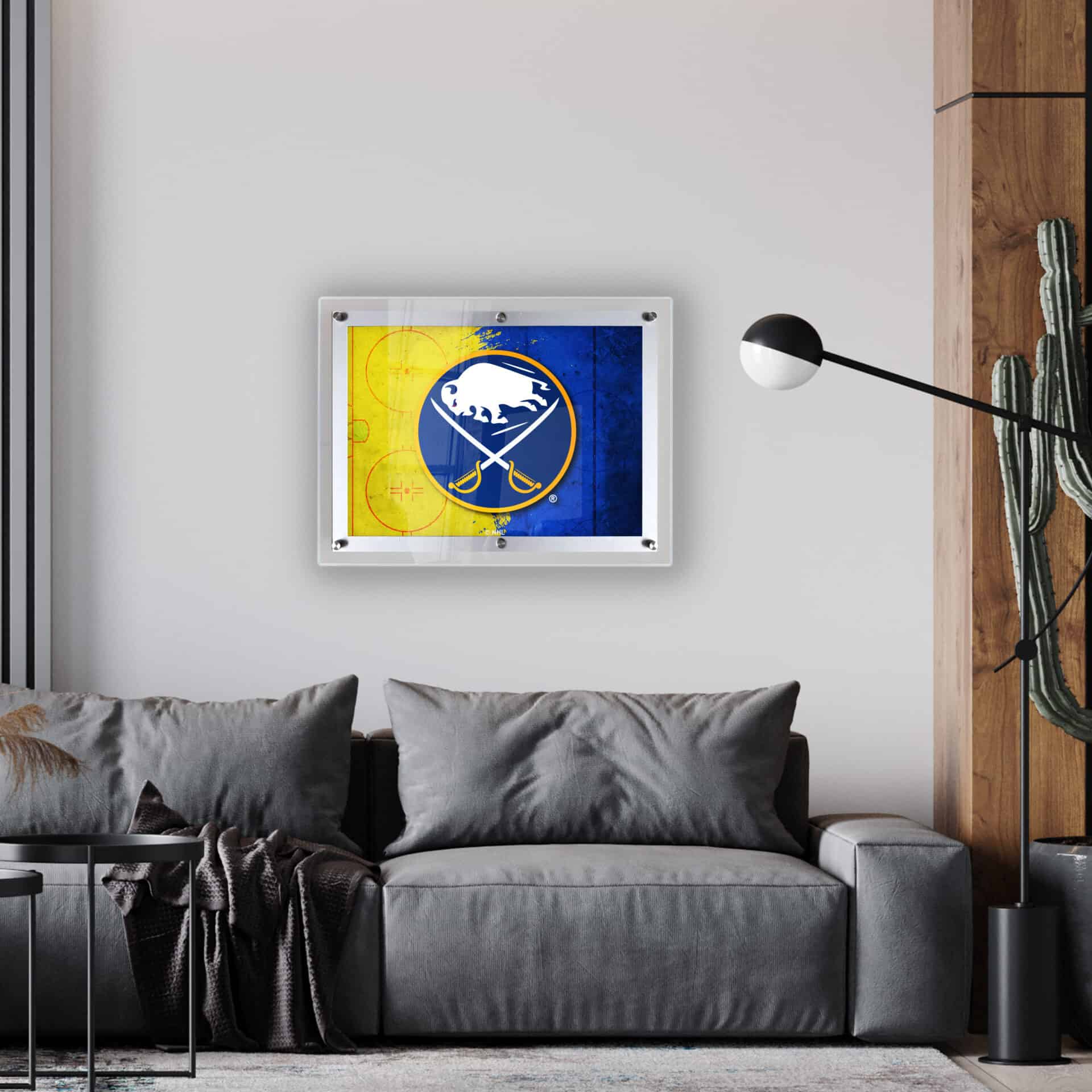 Buffalo Sabres A3 Backlit LED Sign 2 Buffalo Sabres A3 Backlit LED Sign - Image 2