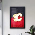 Calgary Flames 16x24 Snapframe Lightbox 7 Calgary Flames 16x24 Snapframe Lightbox