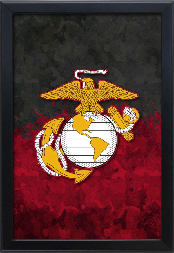 United States Marine Corps (Red/Yellow) 16x24 Snapframe Lightbox