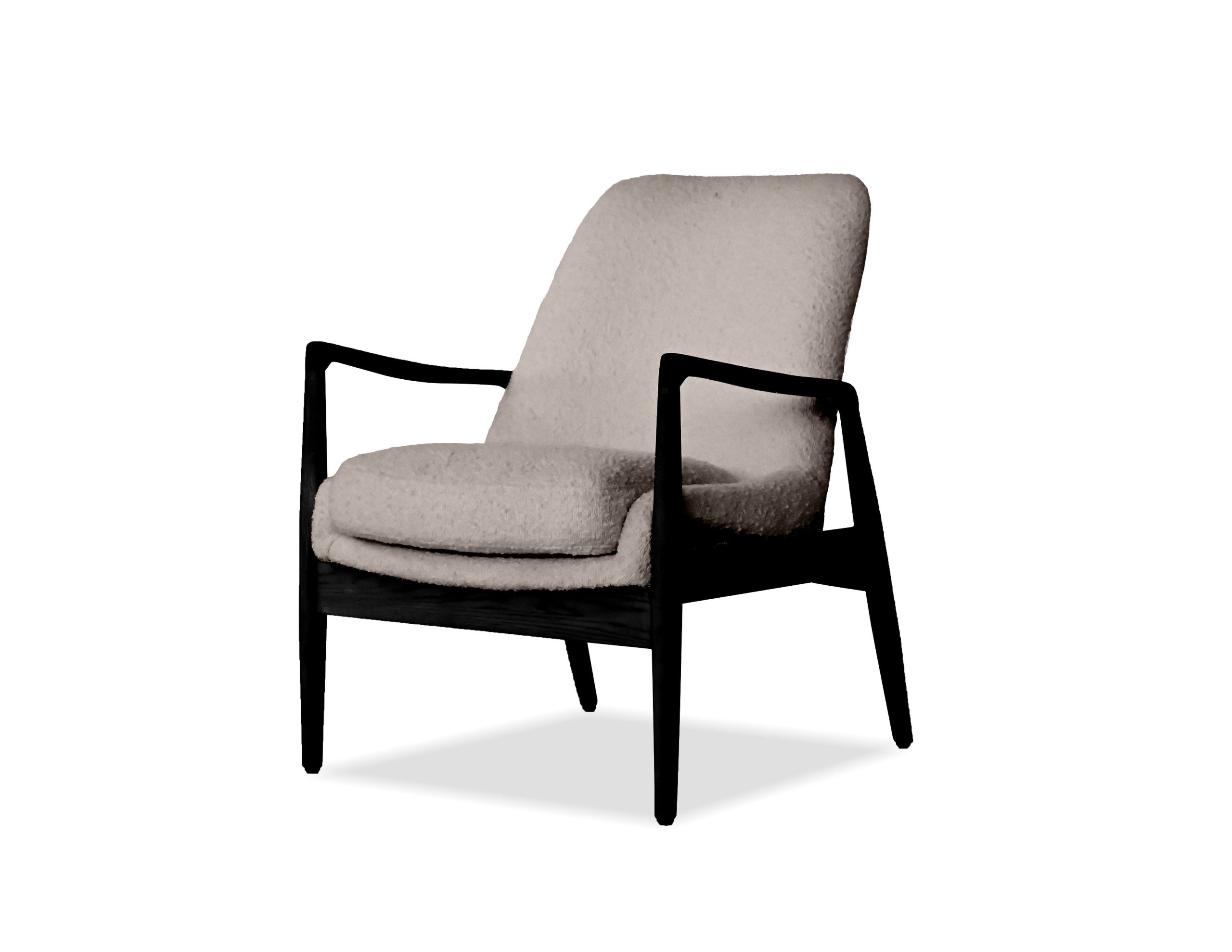 REYNOLDS Lounge Chair Black Ash Wood Frame