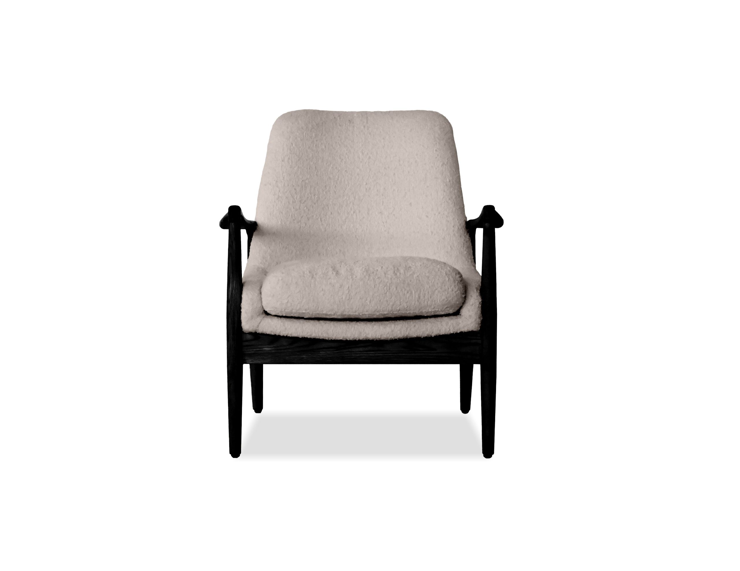 REYNOLDS Lounge Chair Black Ash Wood Frame