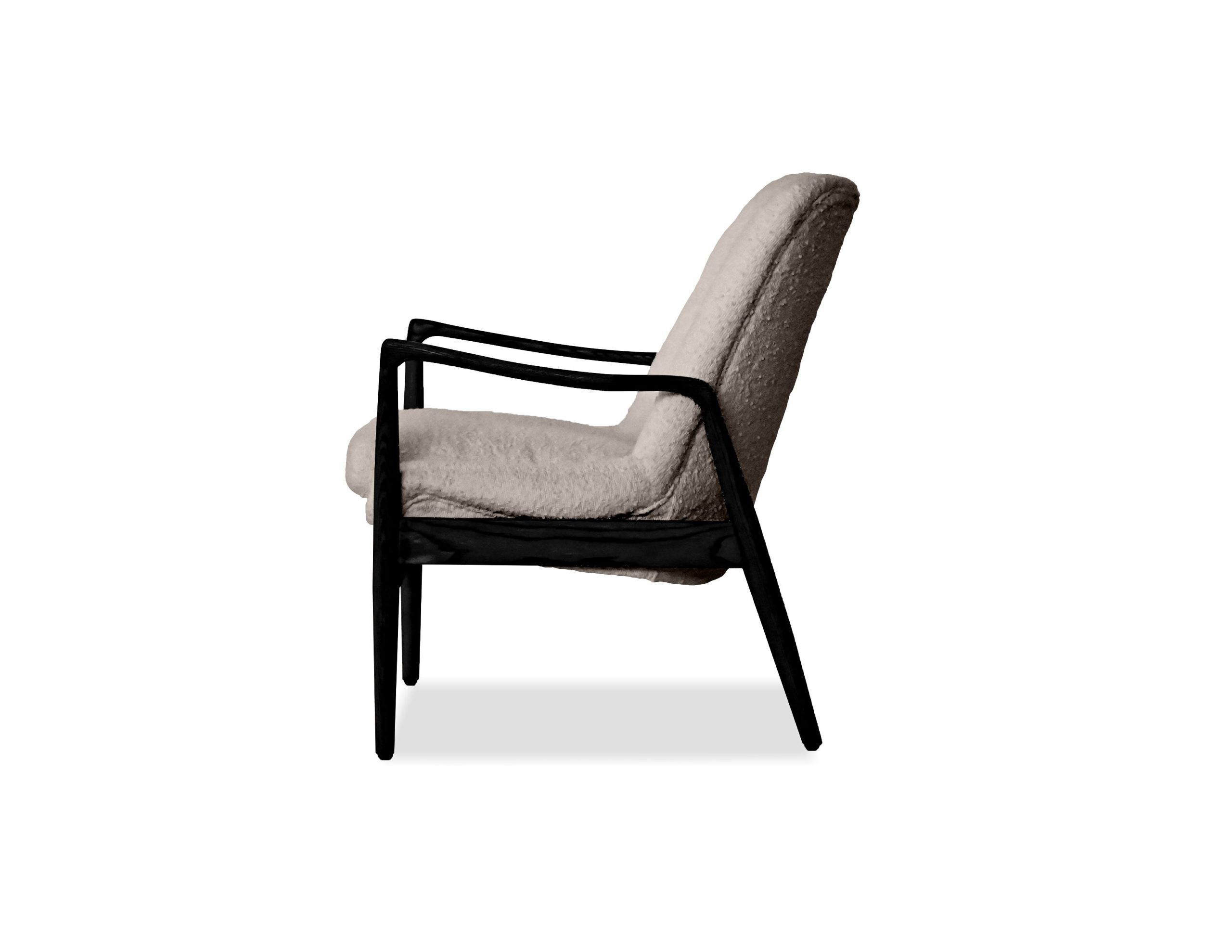 REYNOLDS Lounge Chair Black Ash Wood Frame