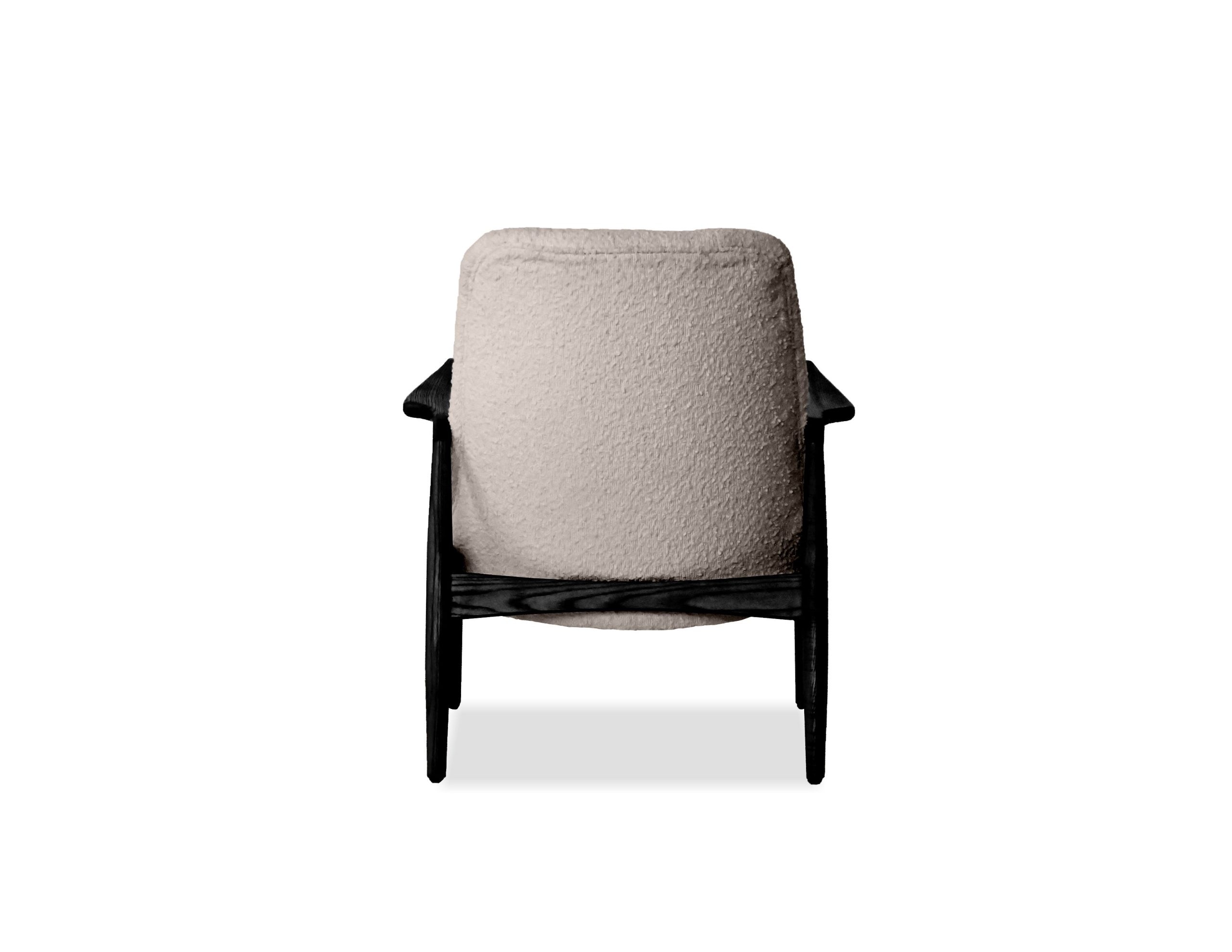 REYNOLDS Lounge Chair Black Ash Wood Frame