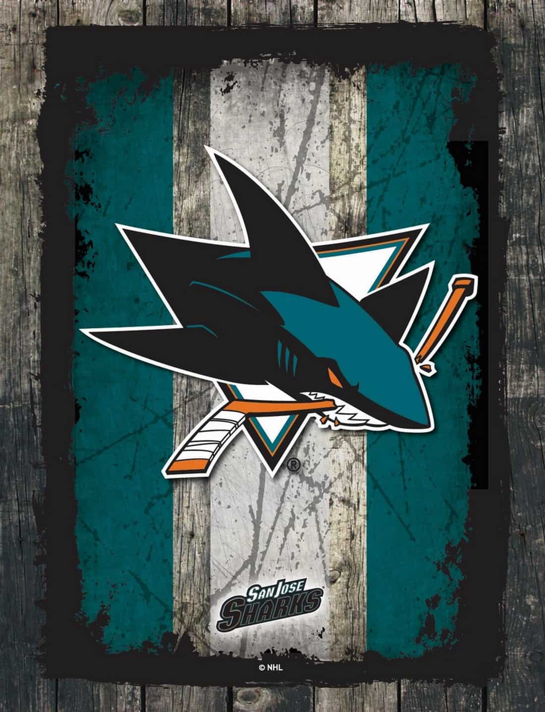 San Jose Sharks 24x32 Logo Canvas Wall Art (Alternate) 1 San Jose Sharks 24x32 Logo Canvas Wall Art (Alternate)