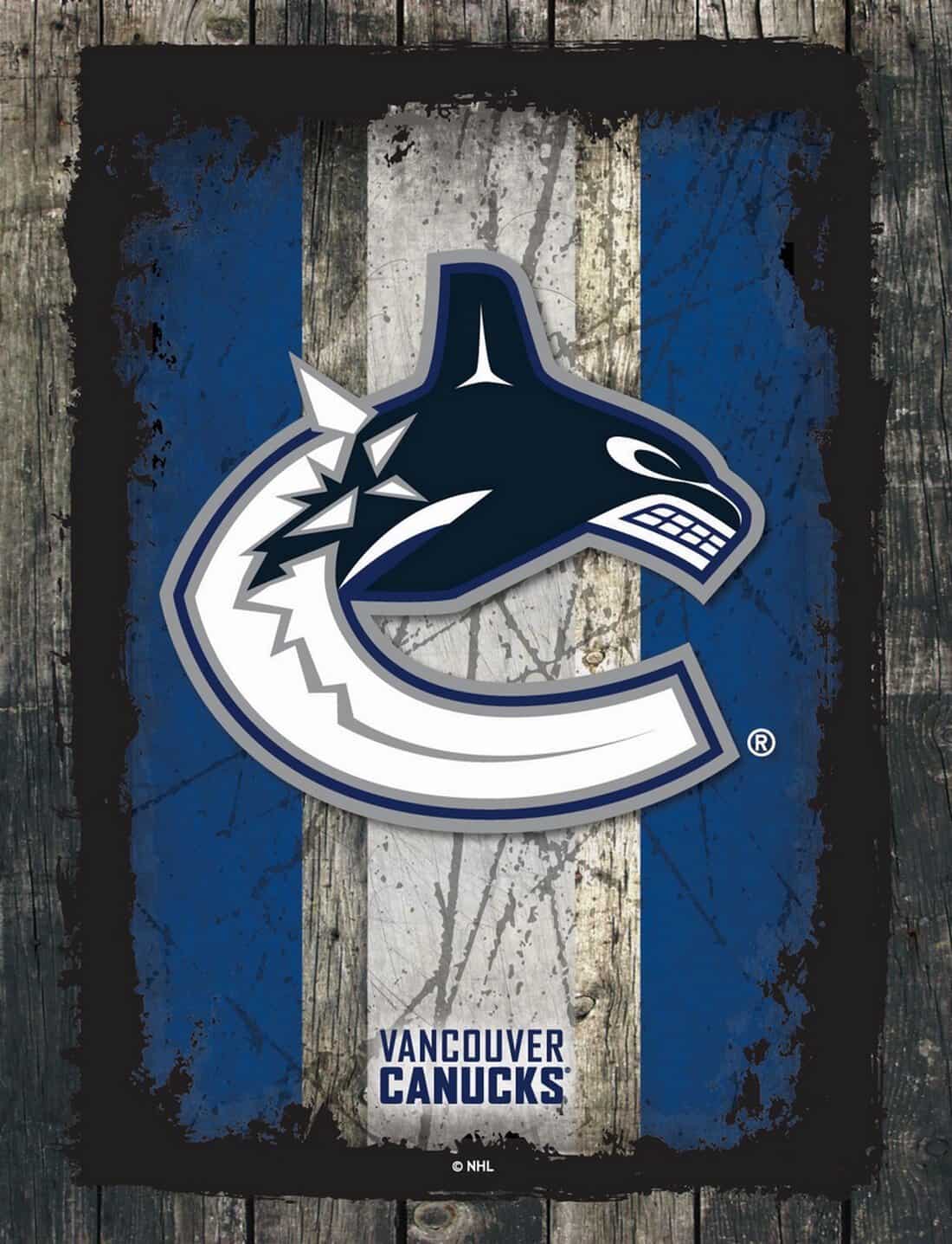 Vancouver Canucks 15x20 Logo Canvas Wall Art (Alternate) 1 Vancouver Canucks 15x20 Logo Canvas Wall Art (Alternate)