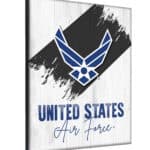 United States Air Force 24x32 Logo Canvas Wall Art (Portrait) 4 United States Air Force 24x32 Logo Canvas Wall Art (Portrait)