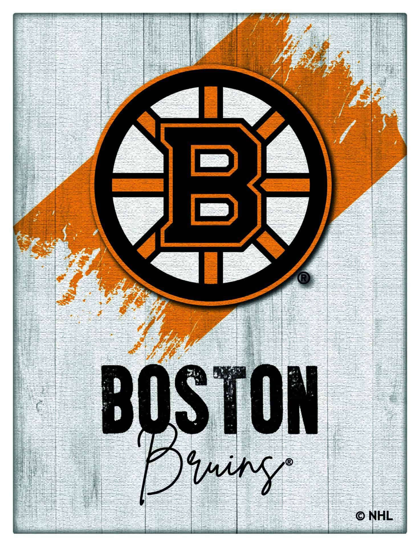 Boston Bruins 15x20 Logo Canvas Wall Art (Portrait) 1 Boston Bruins 15x20 Logo Canvas Wall Art (Portrait)