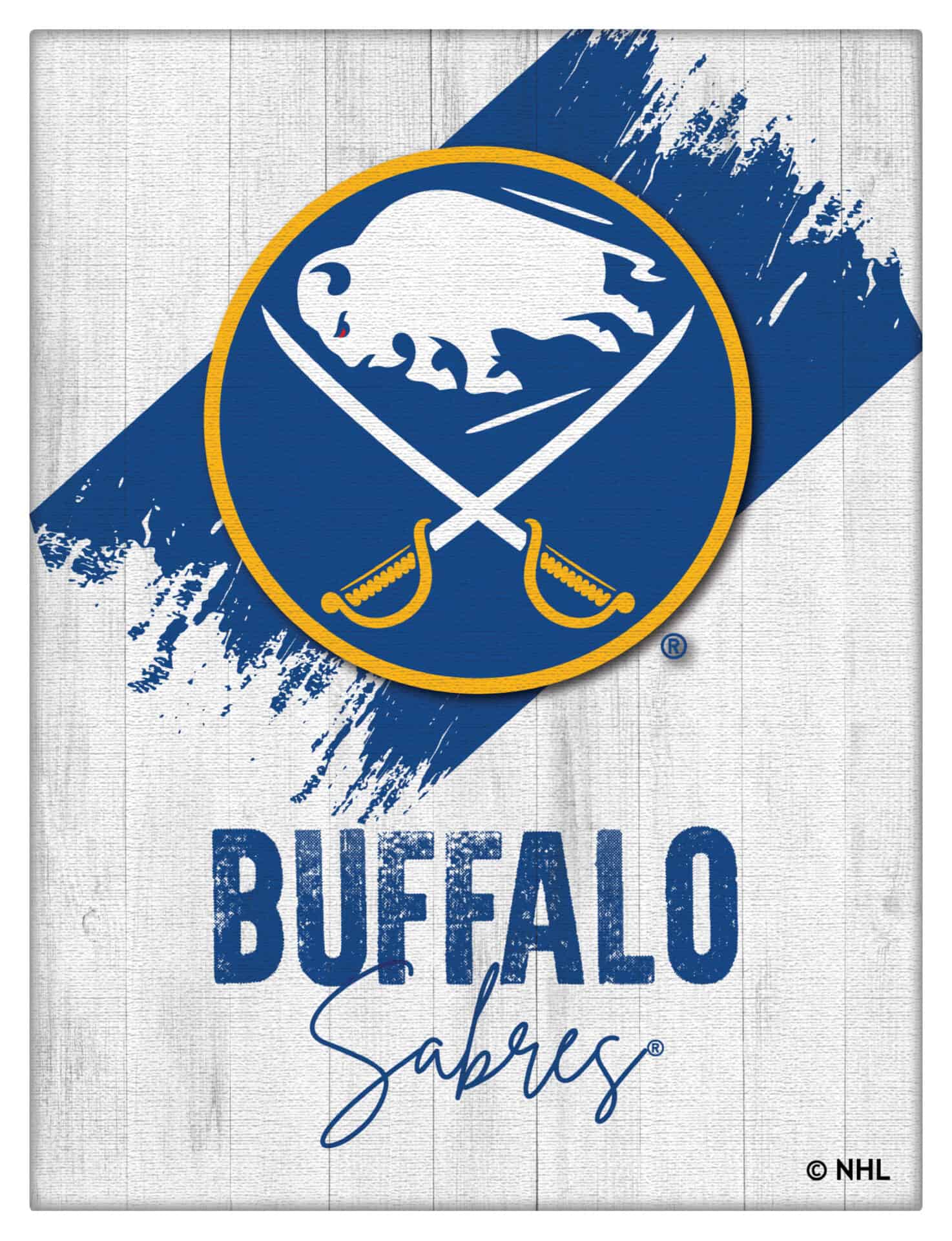 Buffalo Sabres 15x20 Logo Canvas Wall Art (Portrait) 1 Buffalo Sabres 15x20 Logo Canvas Wall Art (Portrait)