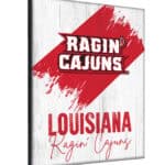 University of Louisiana at Lafayette 15x20 Logo Canvas Wall Art (Portrait)