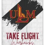 University of Louisiana at Monroe 15x20 Logo Canvas Wall Art (Portrait)