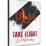 University of Louisiana at Monroe 15x20 Logo Canvas Wall Art (Portrait)