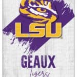 Louisiana State University 24x32 Logo Canvas Wall Art (Portrait)