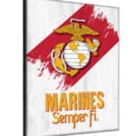 United States Marine Corps (Red/Yellow) 15x20 Logo Canvas Wall Art (Portrait) 4 United States Marine Corps (Red/Yellow) 15x20 Logo Canvas Wall Art (Portrait)