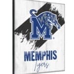 University of Memphis 15x20 Logo Canvas Wall Art (Portrait)