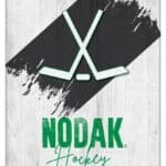 University of North Dakota (Hockey) 15x20 Logo Canvas Wall Art (Portrait)